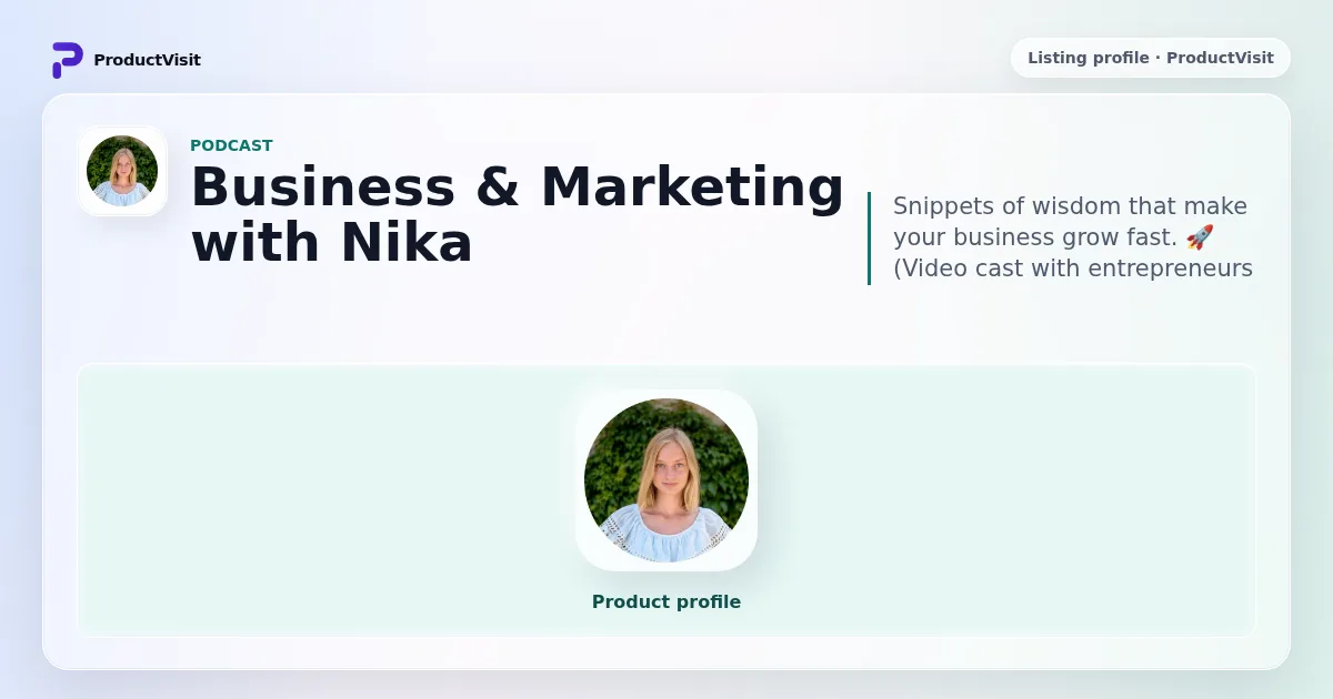Business & Marketing with Nika preview