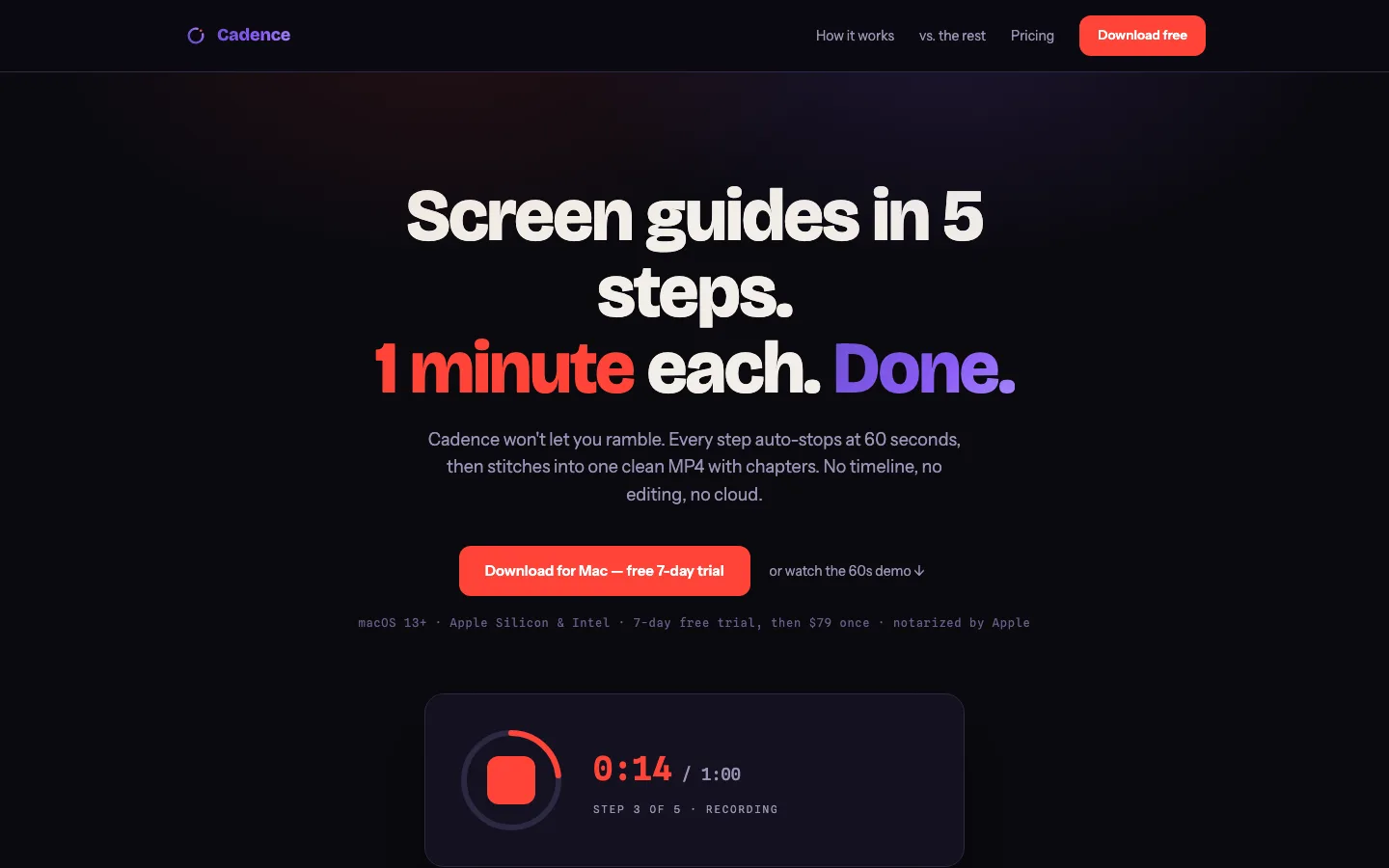 Cadence preview